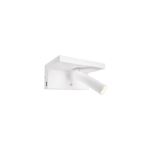 SLV KARPO Bedside, led indoor wandopbouwlamp, wit, 3000K, incl. USB - Slv 1002140 4 rgb - 20208353