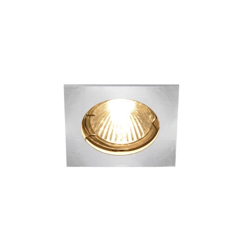 SLV PIKA QPAR51, vierkant, indoor plafondinbouwlamp, chroom, vast, max. 50 - Slv 1002205 1 h rgb - 20023370