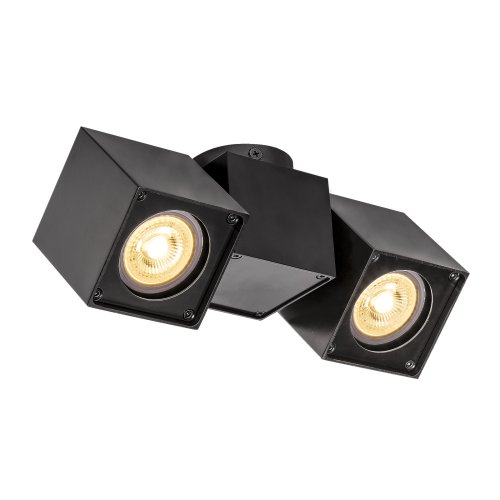 SLV altra dice double zwart 2xgu10 1002215 - Slv 1002215 1 h rgb - 8824026