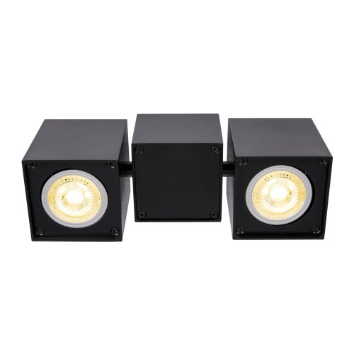 SLV altra dice double zwart 2xgu10 1002215 - Slv 1002215 2 rgb - 8824026