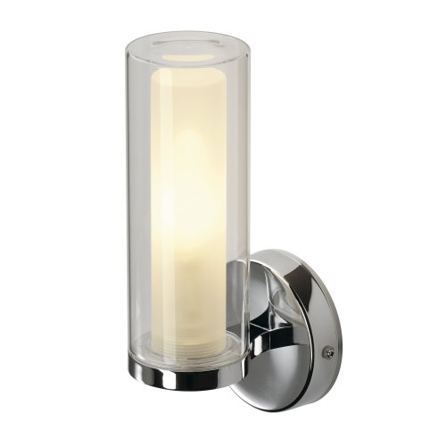 SLV WL 105, wandarmatuur, chroom, dubbel glas, 1xE14 - Slv 1002228 1 h rgb - 20023379