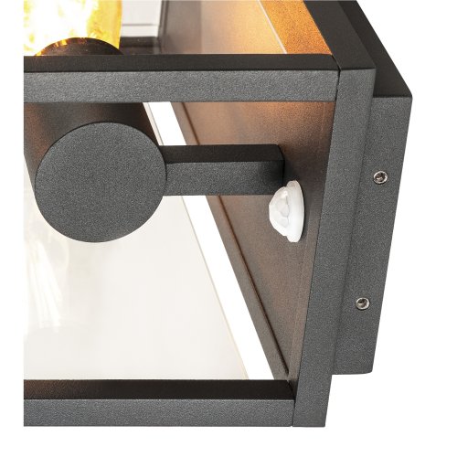 SLV QUADRULO SENSOR WL E27, wandopbouwarmatuur voor buiten, antraciet, inc - Slv 1002402 d1 rgb - 20023387
