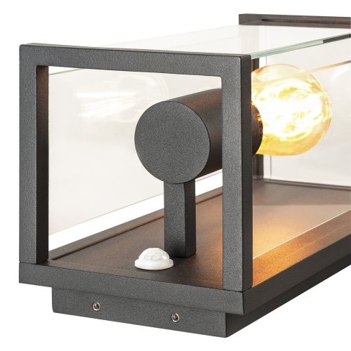 SLV QUADRULO SENSOR WL E27, wandopbouwarmatuur voor buiten, antraciet, inc - Slv 1002402 d2 rgb - 20023387