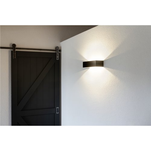 SLV LOGS IN L Indoor LED wandopbouwarmatuur zwart/messing 3000K TRIAC dimb - Slv 1002842 a1 rgb - 20023467