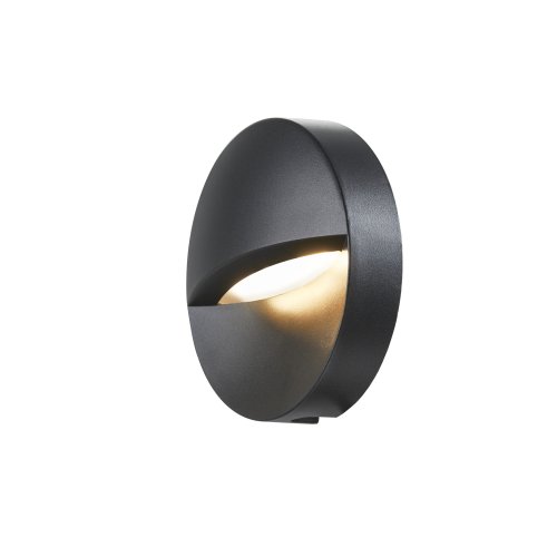 SLV DOWNUNDER OUT round WL Outdoor LED wandinbouwarmatuur antraciet 3000K - Slv 1002868 1 h rgb - 20023482