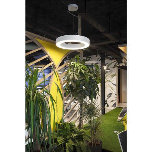 SLV MEDO RING 60 DALI Indoor LED pendelarmatuur wit 3000K - Slv 1002891 a1 h rgb - 20023494