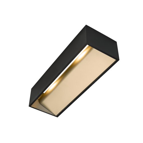 SLV LOGS IN L Indoor LED wandopbouwarmatuur zwart/goud 2000-3000K DIM-TO-W - Slv 1002928 3 rgb - 20023515