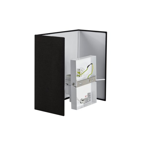 SLV ACCANTO SQUARE E27 Indoor wandopbouwarmatuur zwart - Slv 1002942 d2 rgb - 20023527