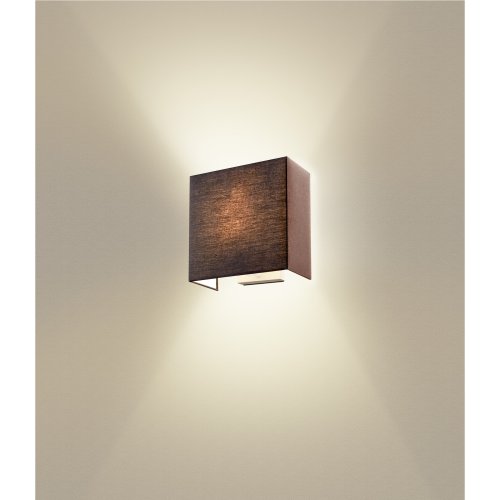 SLV ACCANTO SQUARE E27 Indoor wandopbouwarmatuur zwart - Slv 1002942 ma1 rgb - 20023527