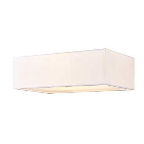 SLV ACCANTO SQUARE E27 Indoor plafondopbouwarmatuur wit - Slv 1002945 1 h rgb - 20023528