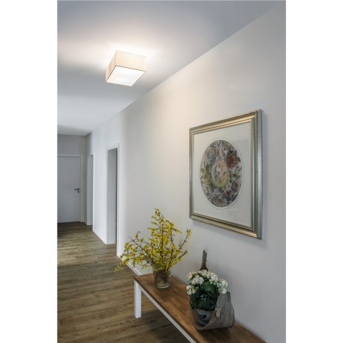 SLV ACCANTO SQUARE E27 Indoor plafondopbouwarmatuur wit - Slv 1002945 a1 rgb - 20023528