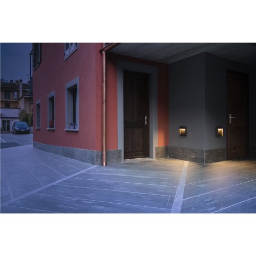 SLV FLATT Outdoor LED wandopbouwarmatuur CCT 3000/4000K IP65 antraciet - Slv 1002952 a2 h rgb - 20023534