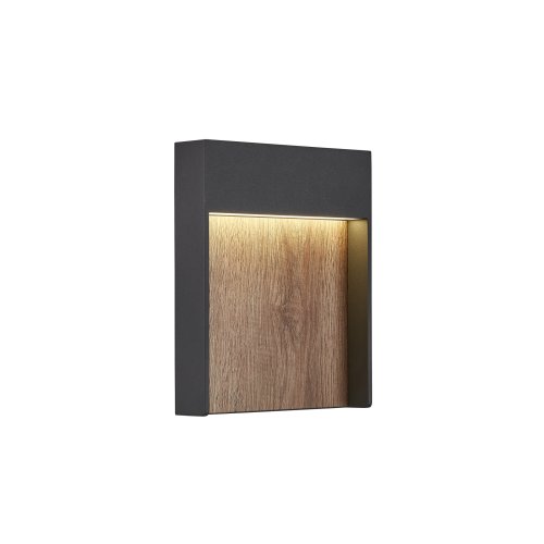 SLV FLATT Outdoor LED wandopbouwarmatuur CCT 3000/4000K IP65 antraciet/bru - Slv 1002953 1 h rgb - 20023535