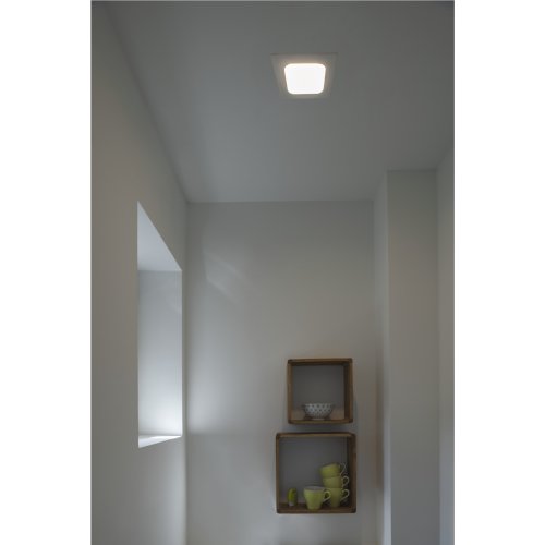SLV SENSER 18 Indoor LED plafondinbouwarmatuur vierkant wit 3000K - Slv 1003012 a1 rgb - 20023575