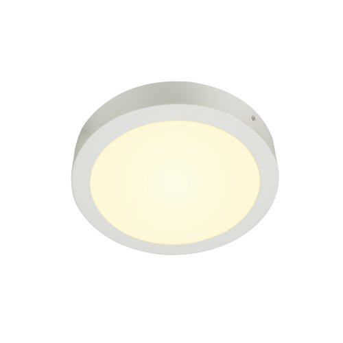 SLV SENSER 24 Indoor LED plafondopbouwarmatuur rond wit 3000K - Slv 1003016 1 h rgb - 20023579
