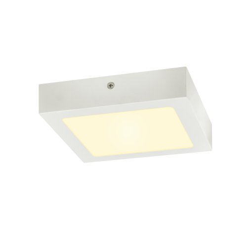 SLV SENSER 18 Indoor LED plafondopbouwarmatuur vierkant wit 3000K - Slv 1003018 3 rgb - 20023581