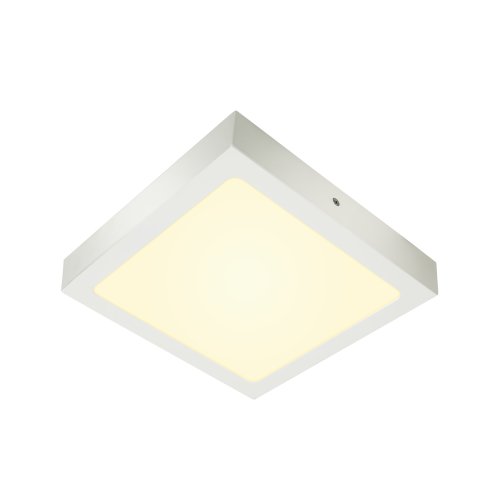 SLV senser plafondopbouwarmatuur vierkant wit 3000k 1003019 - Slv 1003019 1 h rgb - 11005648