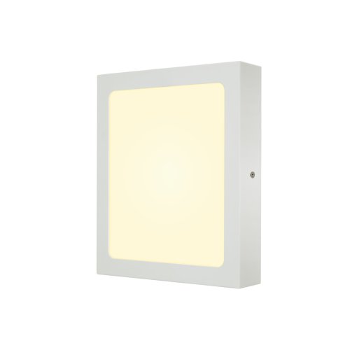 SLV senser plafondopbouwarmatuur vierkant wit 3000k 1003019 - Slv 1003019 2 rgb - 11005648