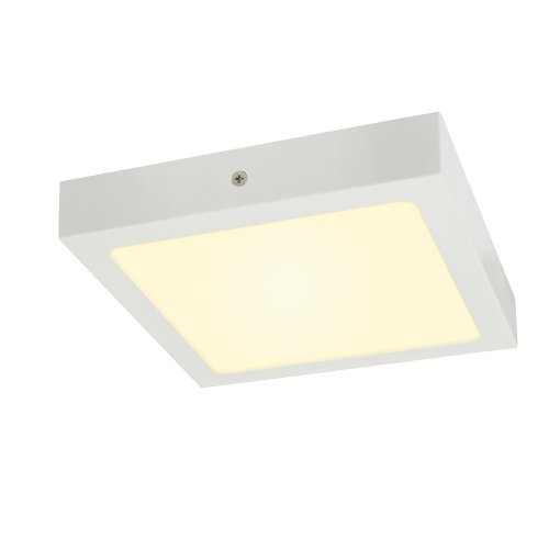 SLV senser plafondopbouwarmatuur vierkant wit 3000k 1003019 - Slv 1003019 3 rgb - 11005648