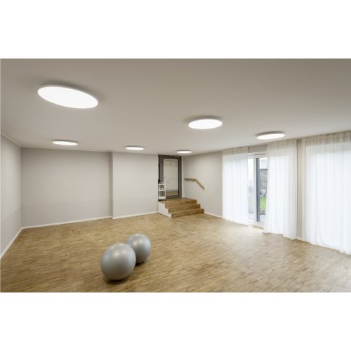 SLV PANEL 60 DALI Indoor LED plafondopbouwarmaturen rond wit 3000K - Slv 1003040 a1 h rgb - 20023591