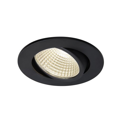 SLV NEW TRIA 68 I CS Indoor LED plafondinbouwarmatuur zwart rond 3000 K 38 - Slv 1003057 1 h rgb - 20023605