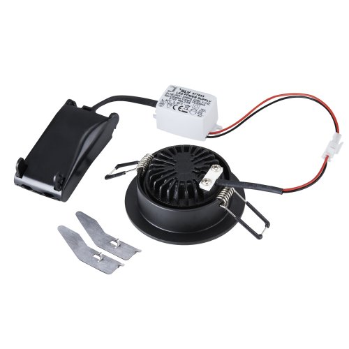 SLV NEW TRIA 68 I CS Indoor LED plafondinbouwarmatuur zwart rond 2700K 38&deg; - Slv 1003058 2 rgb - 20023606