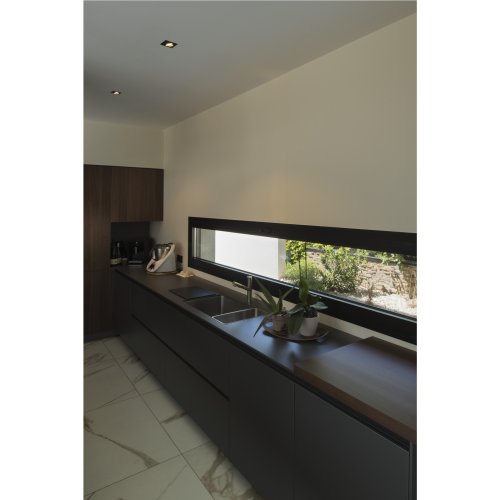 SLV NEW TRIA 68 I CS Indoor LED plafondinbouwarmatuur zwart vierkant 3000  - Slv 1003061 a1 h rgb - 20023609
