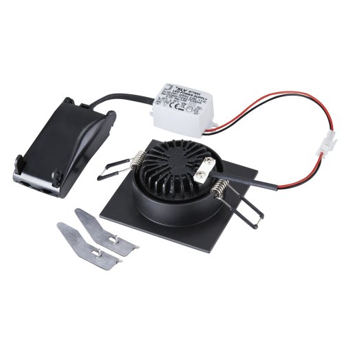 SLV NEW TRIA 68 I CS Indoor LED plafondinbouwarmatuur zwart vierkant 2700K - Slv 1003062 2 rgb - 20023610