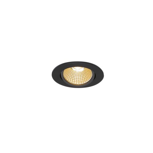 SLV NEW TRIA 68 I CS Indoor LED plafondinbouwarmatuur zwart 2700K rond - Slv 1003065 1 h rgb - 20023613
