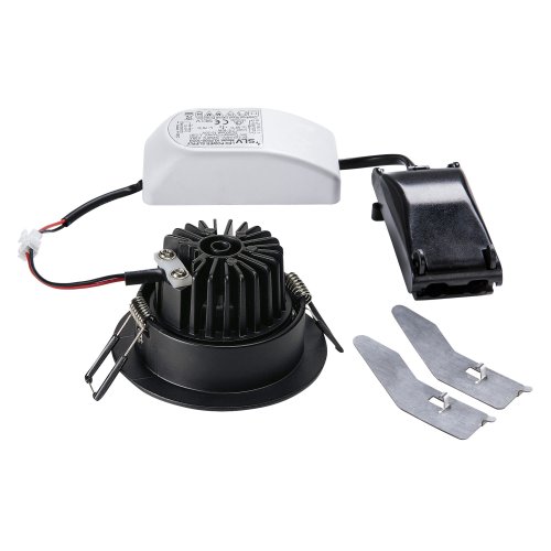 SLV NEW TRIA 68 I CS Indoor LED plafondinbouwarmatuur zwart 2700K rond - Slv 1003065 2 rgb - 20023613