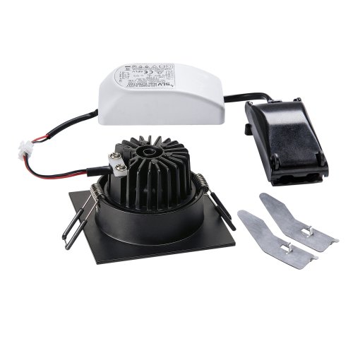 SLV NEW TRIA 68 I CS Indoor LED plafondinbouwarmatuur zwart 2700K vierkant - Slv 1003068 2 rgb - 20023616