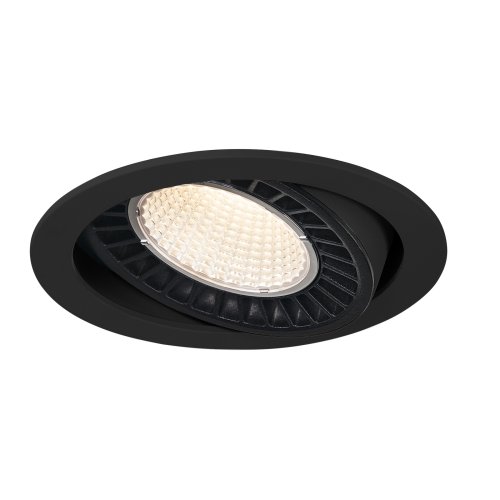SLV SUPROS Indoor LED plafondinbouwarmatuur zwart rond 3000K 60&deg; CRI90 338 - Slv 1003301 1 h rgb - 20023641