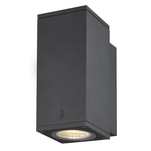 SLV ENOLA SQUARE S single Outdoor LED wandopbouwarmatuur antraciet CCT 300 - Slv 1003416 1 h rgb - 20023645