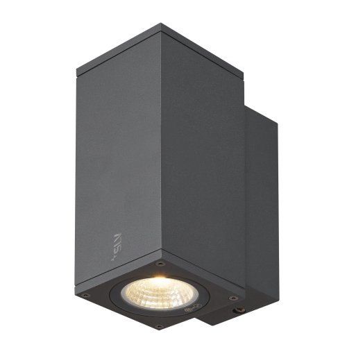 SLV ENOLA SQUARE S single Outdoor LED wandopbouwarmatuur antraciet CCT 300 - Slv 1003416 2 rgb - 20023645