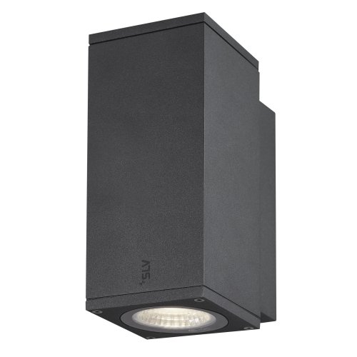 SLV ENOLA SQUARE S single Outdoor LED wandopbouwarmatuur antraciet CCT 300 - Slv 1003416 3 rgb - 20023645