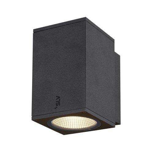 SLV ENOLA SQUARE M single Outdoor LED wandopbouwarmatuur antraciet CCT 300 - Slv 1003417 1 h rgb - 20023646