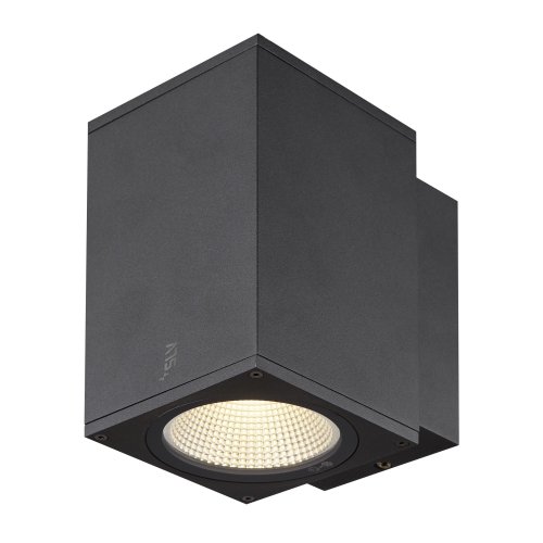 SLV ENOLA SQUARE M single Outdoor LED wandopbouwarmatuur antraciet CCT 300 - Slv 1003417 2 rgb - 20023646