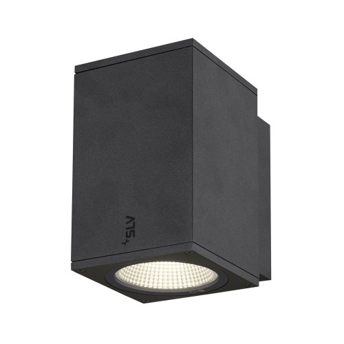 SLV ENOLA SQUARE M single Outdoor LED wandopbouwarmatuur antraciet CCT 300 - Slv 1003417 3 rgb - 20023646
