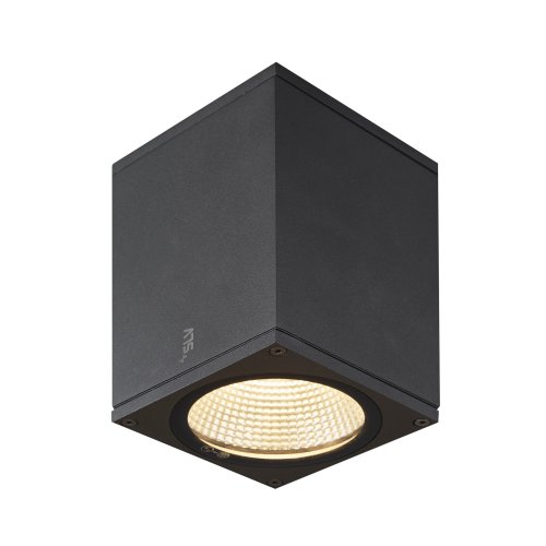 SLV ENOLA SQUARE S Outdoor LED plafondopbouwarmatuur antraciet CCT 3000/40 - Slv 1003420 2 rgb - 20023649