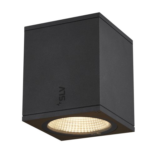 SLV ENOLA SQUARE M Outdoor LED plafondopbouwarmatuur antraciet CCT 3000/40 - Slv 1003421 1 h rgb - 20023650