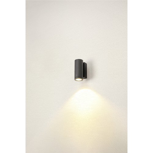 SLV ENOLA ROUND S single Outdoor LED wandopbouwarmatuur antraciet CCT 3000 - Slv 1003422 1005262 ma1 rgb - 20023651