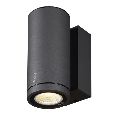 SLV ENOLA ROUND S single Outdoor LED wandopbouwarmatuur antraciet CCT 3000 - Slv 1003422 2 rgb - 20023651