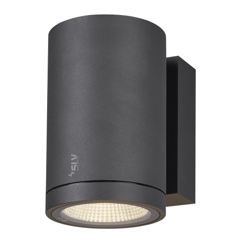 SLV ENOLA ROUND M single Outdoor LED wandopbouwarmatuur antraciet CCT 3000 - Slv 1003423 1 h rgb - 20023652