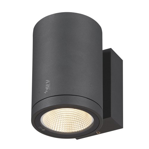 SLV ENOLA ROUND M single Outdoor LED wandopbouwarmatuur antraciet CCT 3000 - Slv 1003423 2 rgb - 20023652