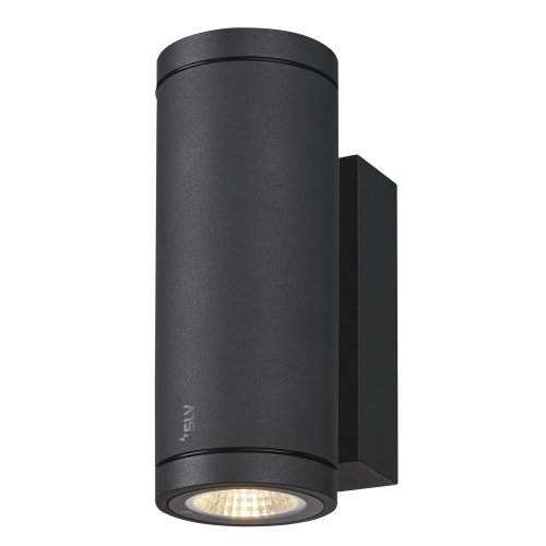 SLV ENOLA ROUND UP/DOWN S Outdoor LED wandopbouwarmatuur antraciet CCT 300 - Slv 1003424 1 h rgb - 20023653