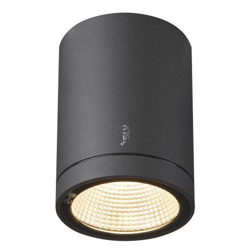 SLV ENOLA ROUND S Outdoor LED plafondopbouwarmatuur antraciet CCT 3000/400 - Slv 1003426 2 rgb - 20023655