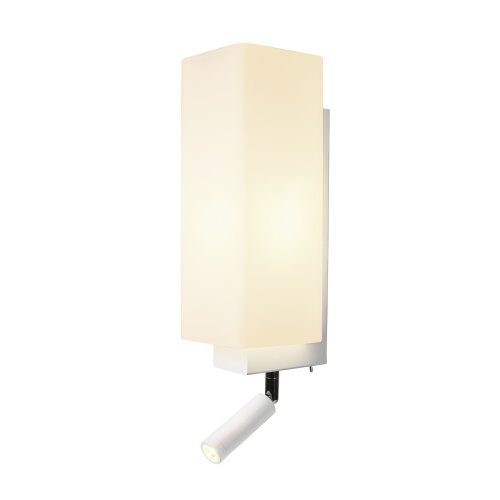SLV QUADRASS SPOT Indoor wandopbouwarmatuur met LED-spot en E27 fitting, w - Slv 1003429 1 h rgb - 20023658