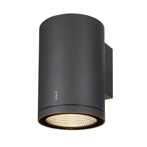 SLV ENOLA ROUND L single Outdoor LED wandopbouwarmatuur antraciet CCT 3000 - Slv 1003440 1 h rgb - 20023667