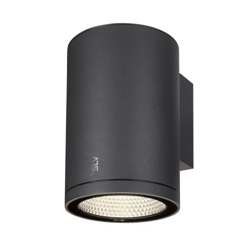 SLV ENOLA ROUND L single Outdoor LED wandopbouwarmatuur antraciet CCT 3000 - Slv 1003440 3 rgb - 20023667