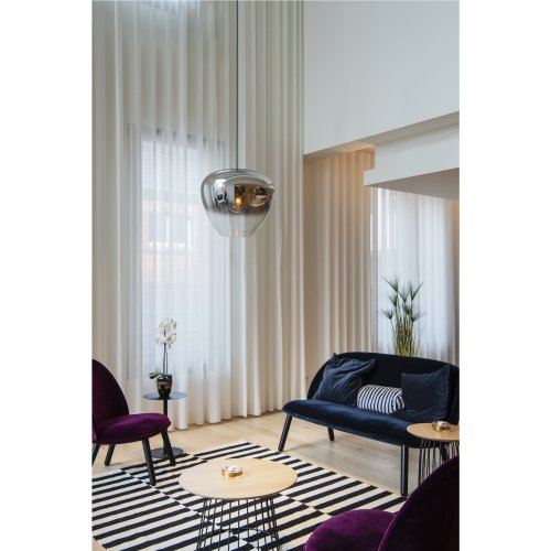 SLV PANTILO CONVEX 40 Indoor pendelarmatuur E27 chroom - Slv 1003444 a1 h rgb - 20023671